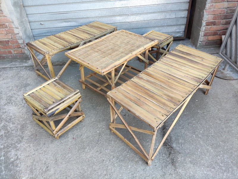 mesa taburete bancada africa palma 50x75-90x53 6u